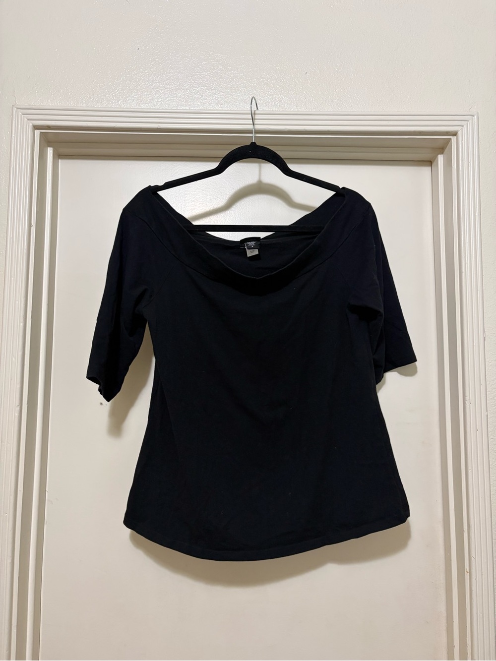 TORRID BLACK COWL NECK OFF SHOULDER TOP SIZE 2